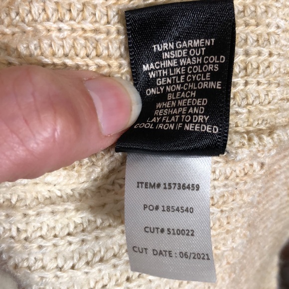 TORRID | Women’s Butter Cream Chunky Cardigan Open Front Midi Sweater size 1X - Picture 12 of 15